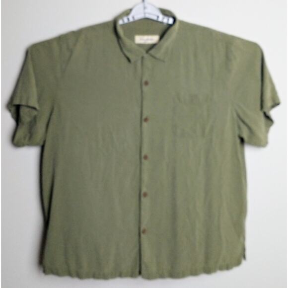 Tommy Bahama 100% Silk Button Down Shirt. Men's XXL. Brown - Picture 1 of 6